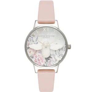 Round Analog White & Bee Dial Ladies